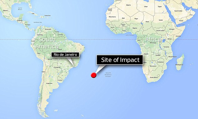 local-do-impacto-meteoro-1000km-do-Brasil