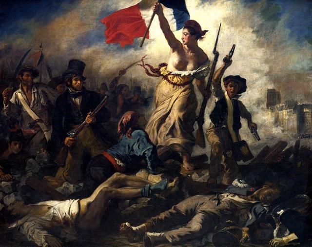 A-Liberdade-Guiando-o-Povo-de-Eugene-Delacroix