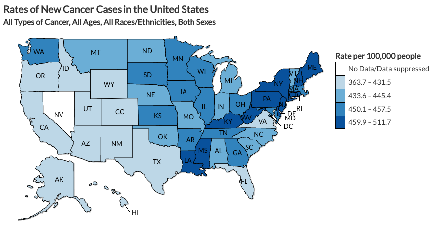 this-map-looks-at-the-rate-of-new-cancer-cases-by-state-per-100000-people-this-is-specifically-looking-at-2013-which-is-the-most-recent-year-available-the-darker-the-color-the-higher-the-rate