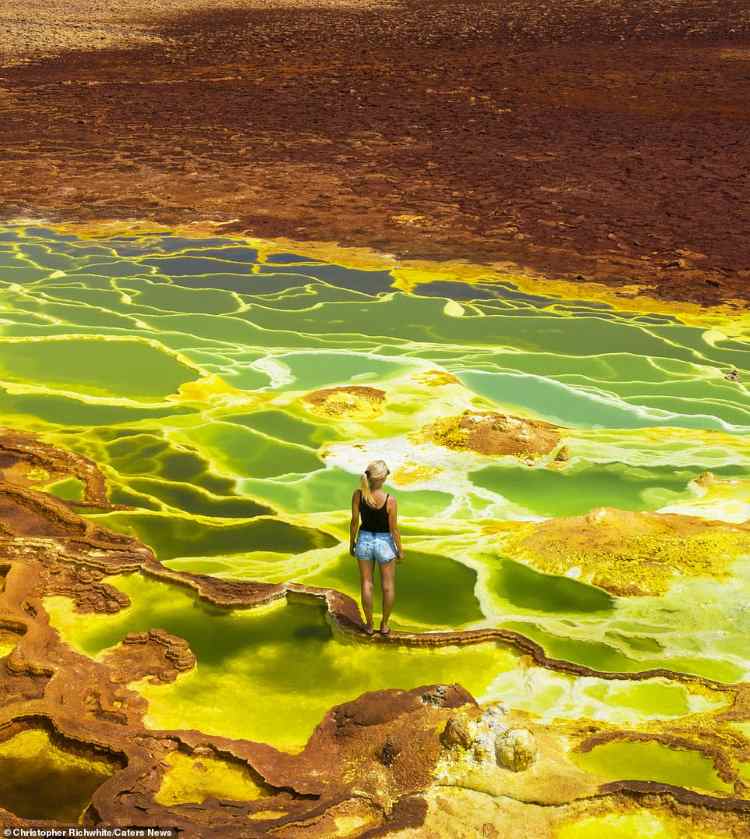 Depressão de Danakil: imagens incríveis das piscinas ácidas do deserto da Etiópia
