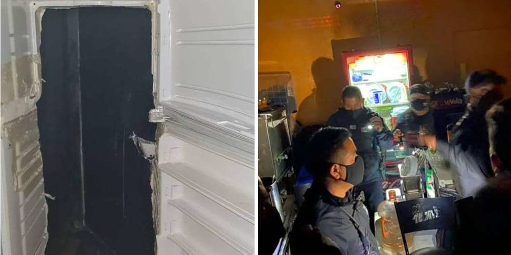 Jovens usam geladeira falsa como “passagem secreta” para entrar em bar clandestino em meio à pandemia