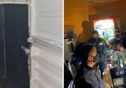 Jovens usam geladeira falsa como “passagem secreta” para entrar em bar clandestino em meio à pandemia